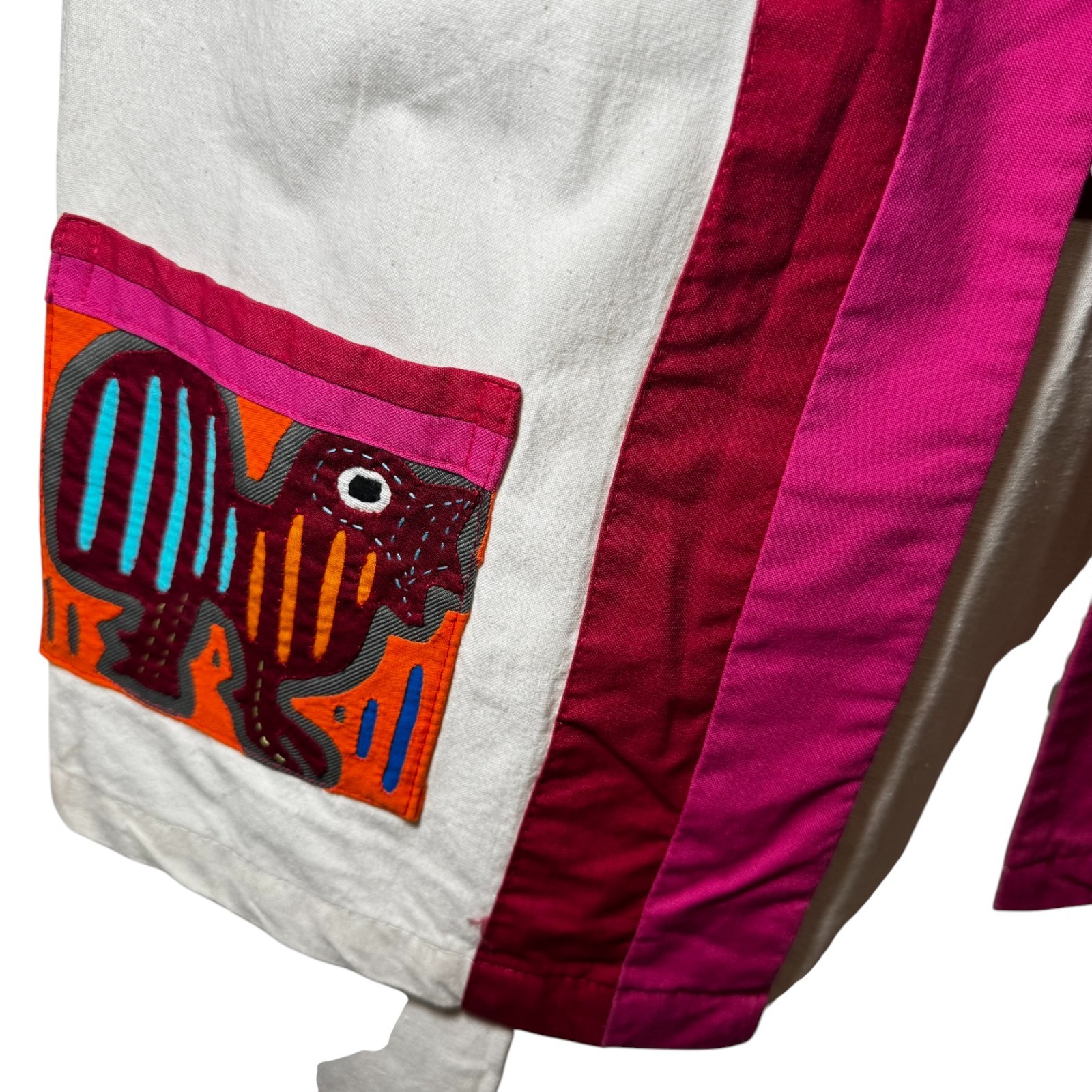 Crossroads Texas Jacket & Dress Set Mola-Style Appliqué Ethnic Art Resort Wear