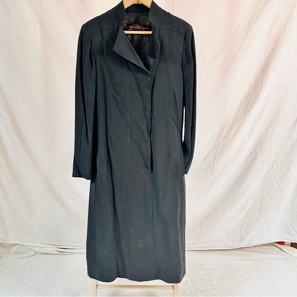 Vintage Pauline Trigere Black Dress Union Made in USA Fits Size 8/10