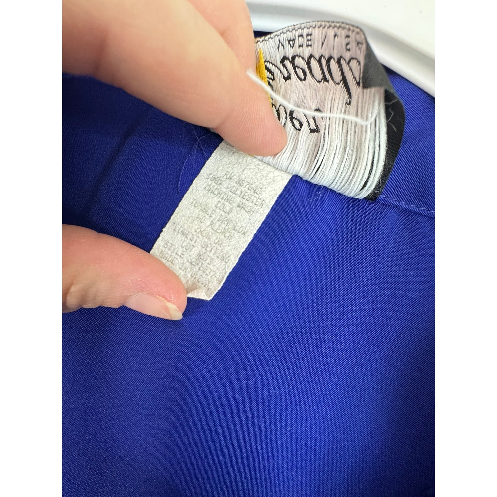 Silver Threads Ltd Vintage 90s Geometric Windbreaker Jacket Blue XL Made in USA