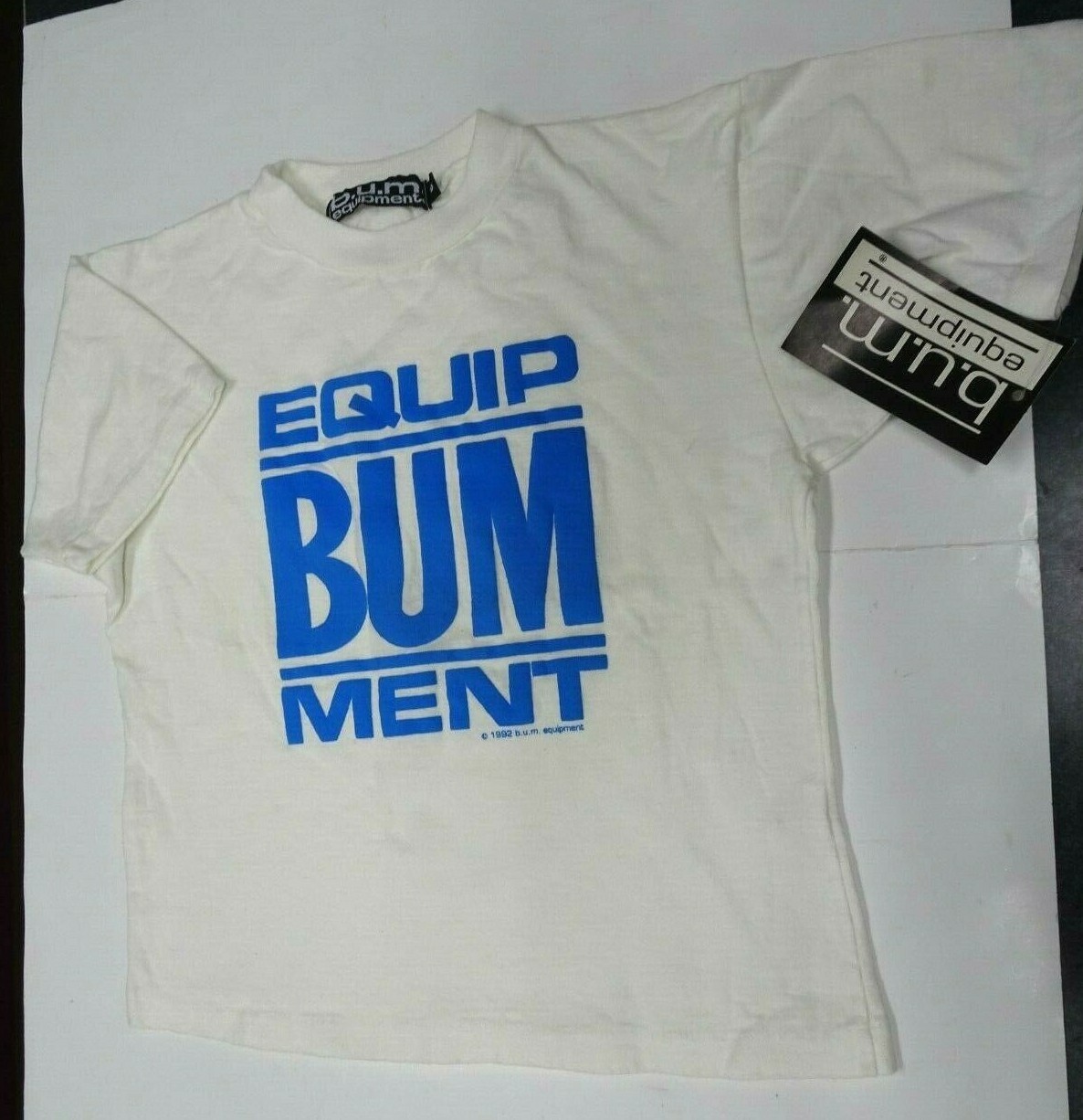 Vintage 1990s Original BUM Equipment Small Size 6 T-Shirt w/Tags NEW 1992