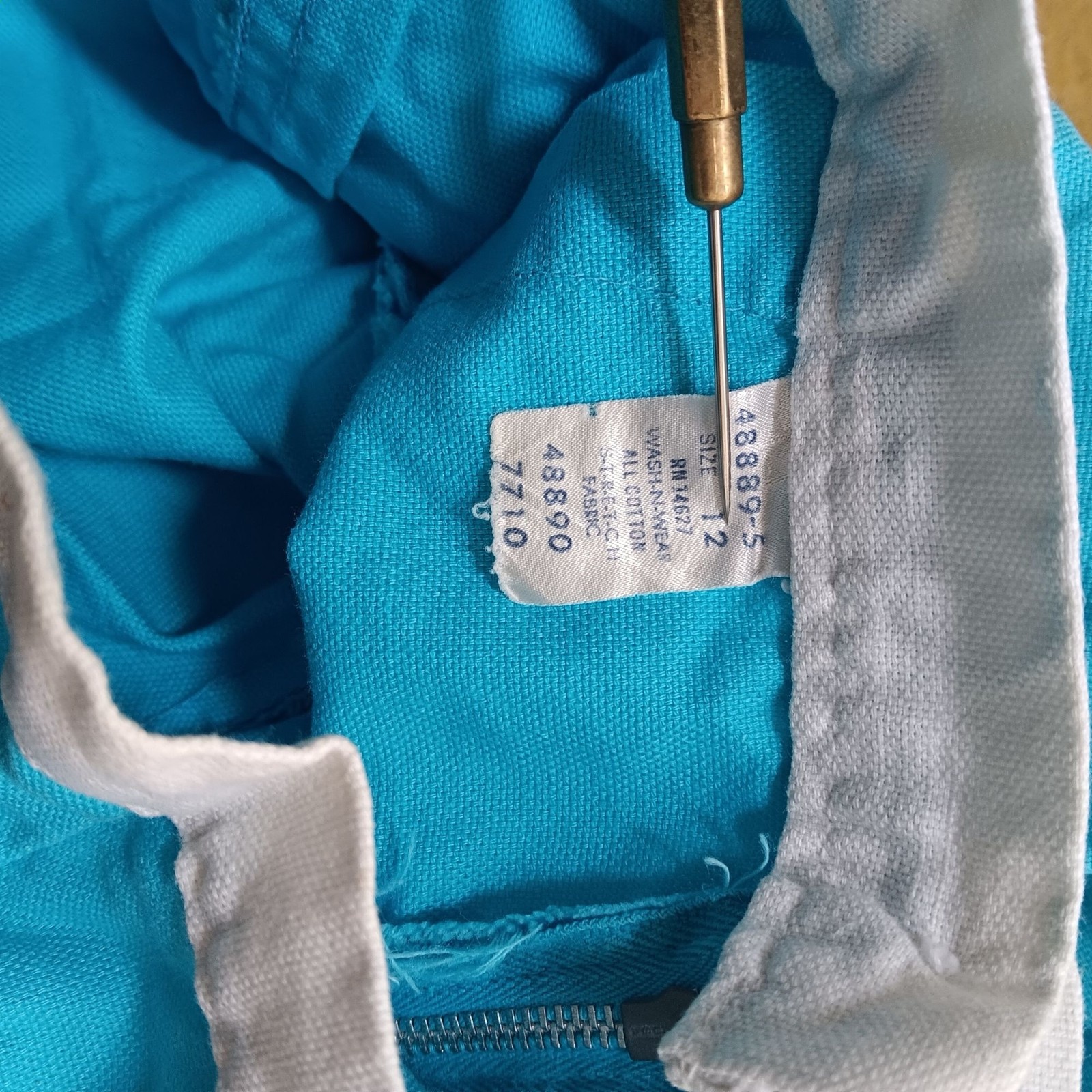 True Vintage 1960’s Women’s XS Girls 12 Gym Class Uniform Penneys Blue Scooter