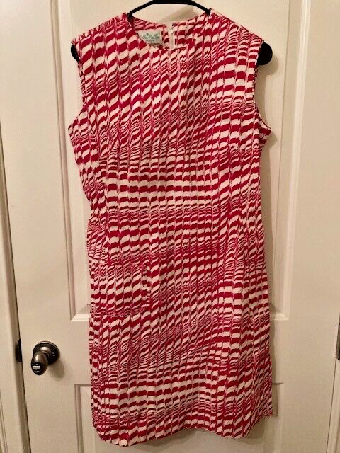 Vintage McMullan Women’s Dress Size 14 Red/White