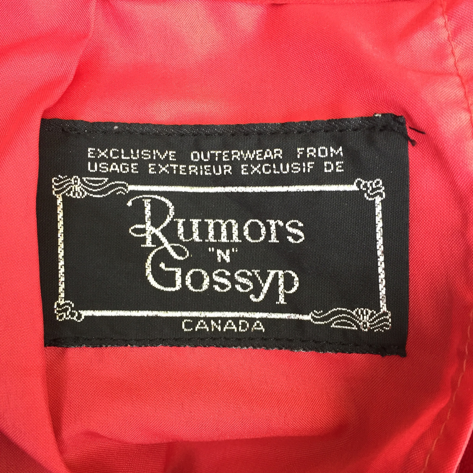 Rumors n’ Gossyp 1980s vintage red leather pencil skirt w/pockets – size M