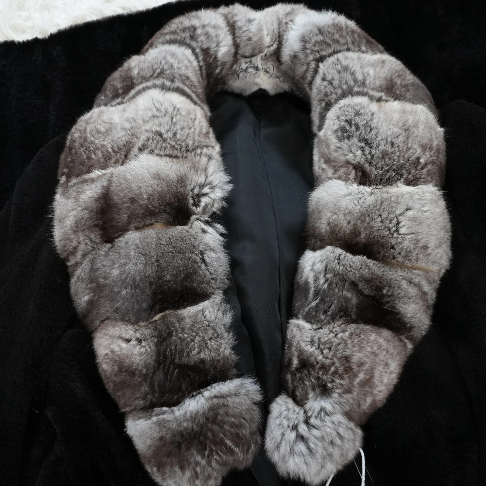 Shaved Mink and chinchilla Trim Coat – Genuine Vintage Fur From Japan