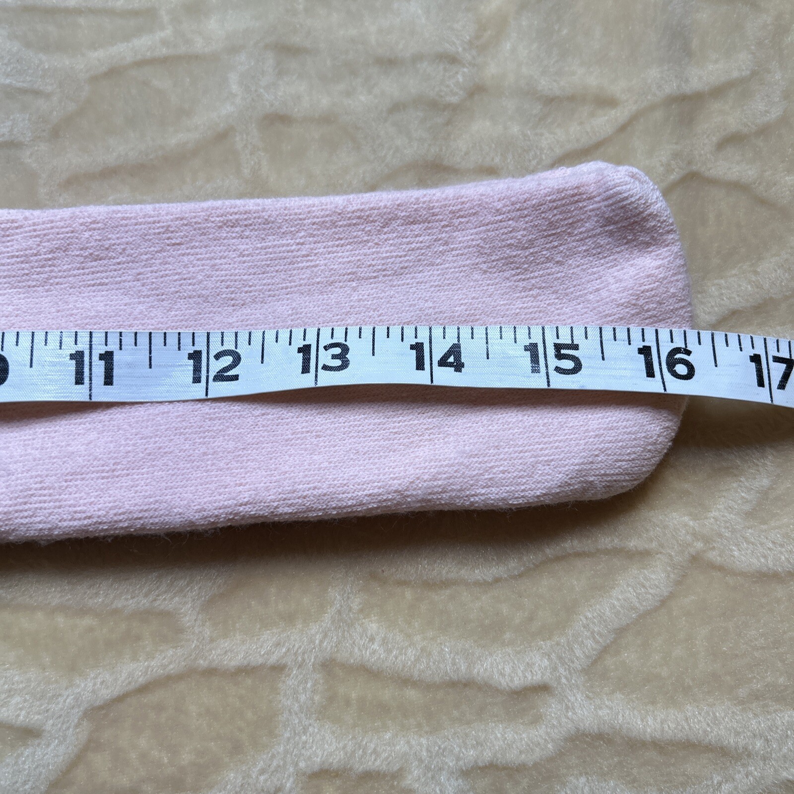 VTG Thrifty Mate Socks White Striped 9-11 Acrylic Tube NOS 80s Irregulars Pink