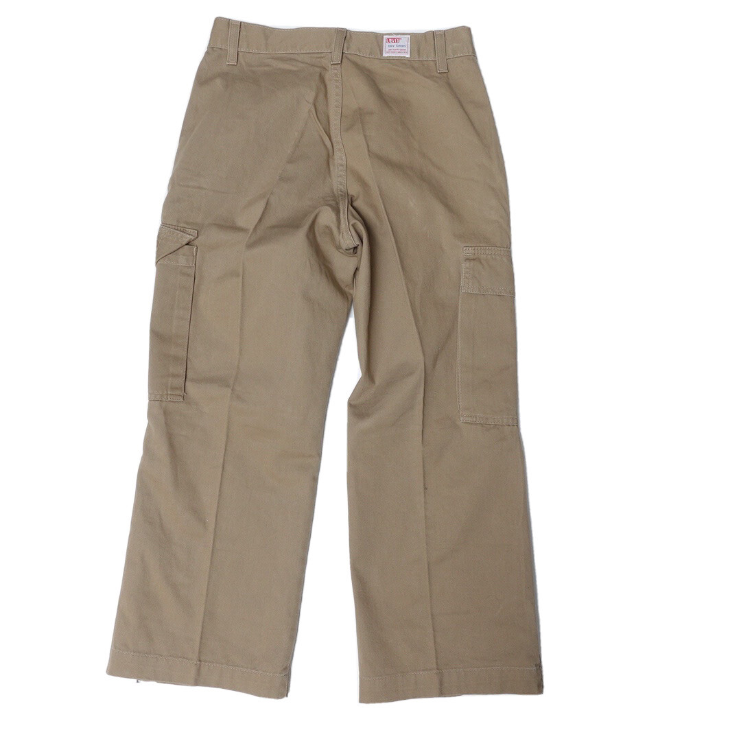 Vintage Levis dry goods khaki cargo Made In USA zipper legs juniors 29 X 25 Pant