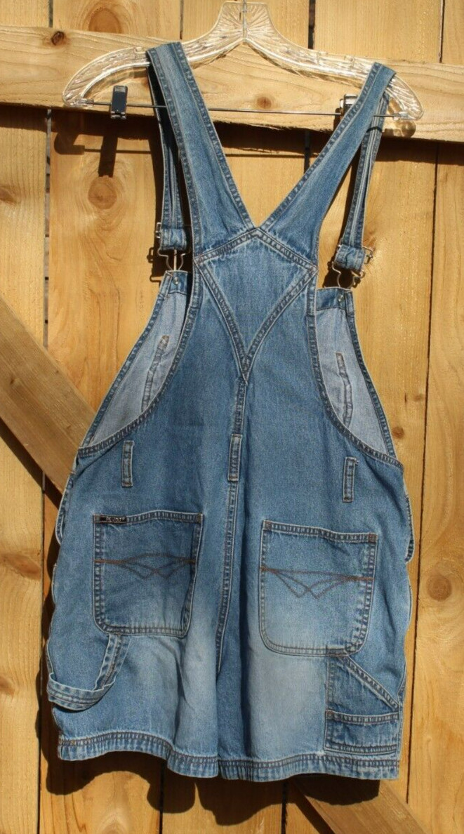 Vintage Made in Hong Kong Revolt Jean Overalls Shorts Large