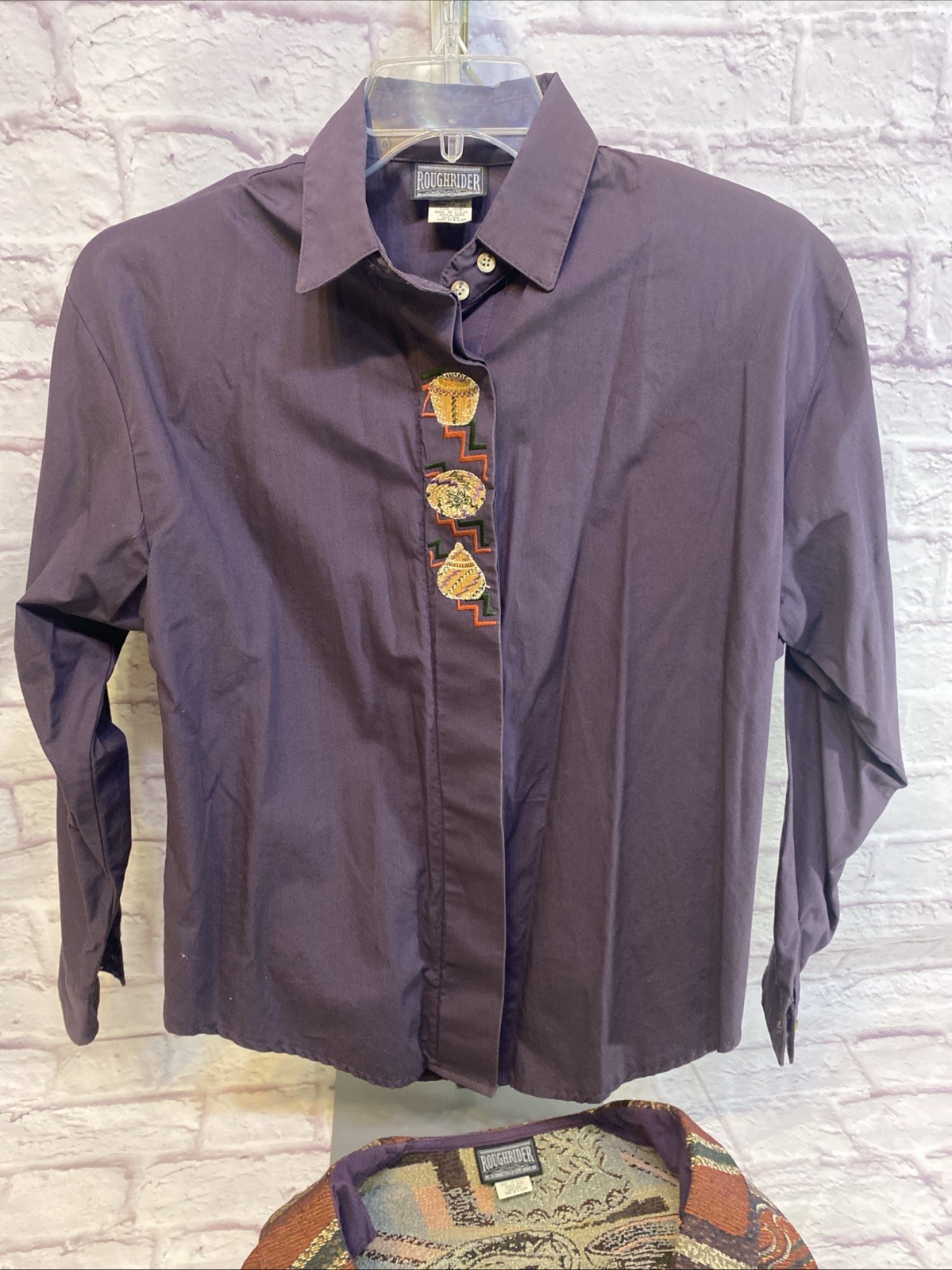 Vintage 1970’s Roughrider By Circle T Button Up Shirt And Vest Women Size Medium