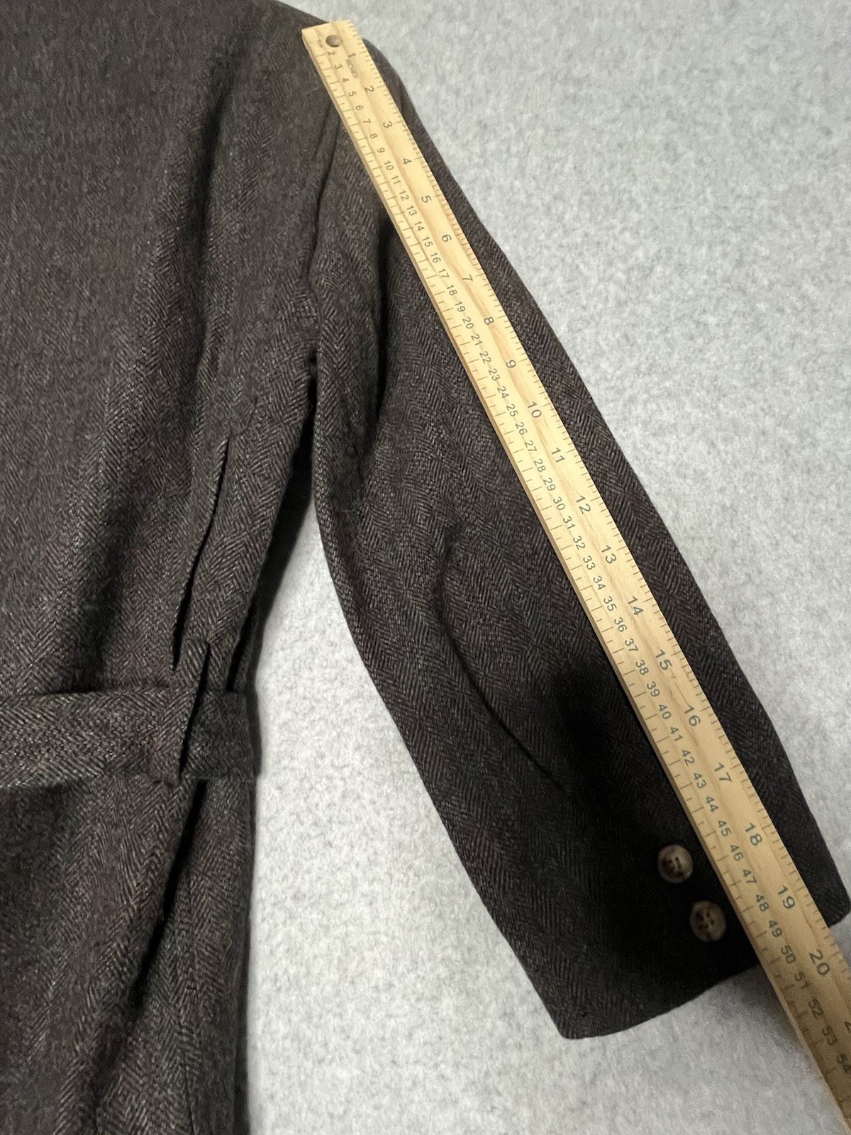 Willis & Geiger Russian Twill Wool Blazer Womens 6 Belted Safari USA Vtg