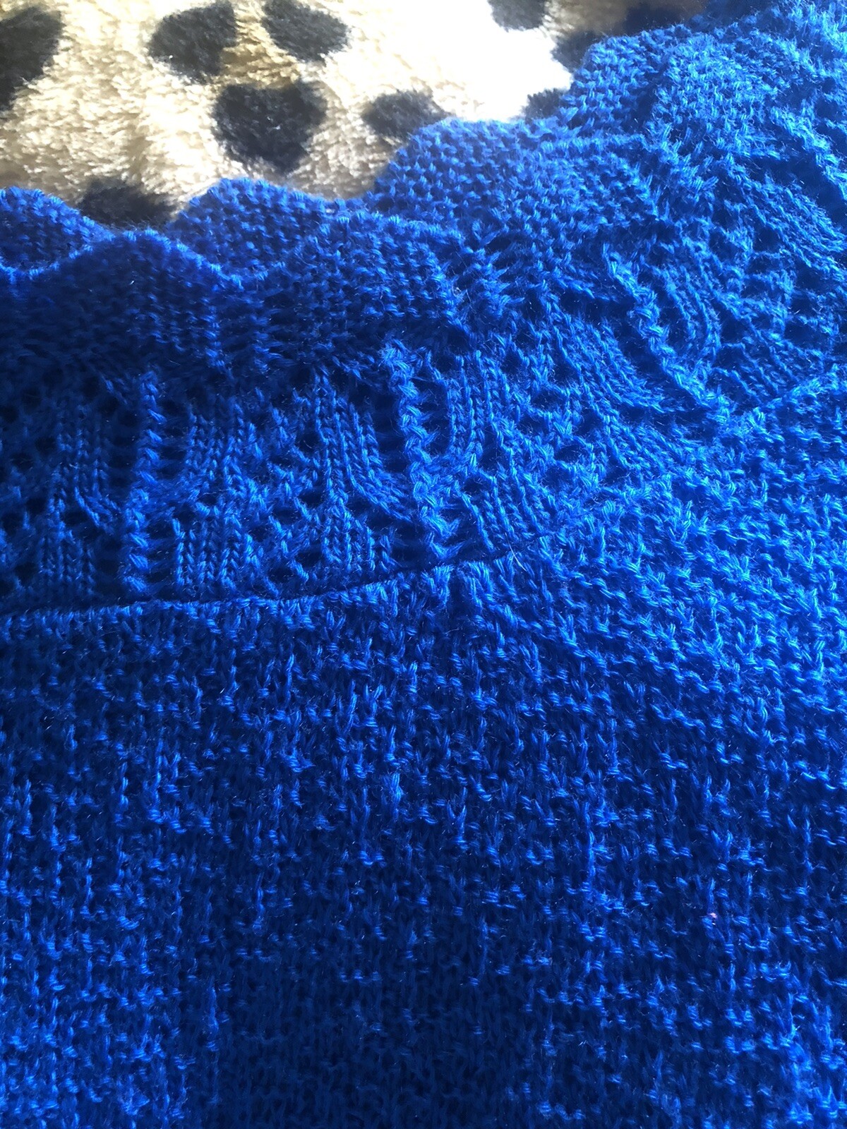 vintage ADELE KNITWEAR royal blue Sweater TOP