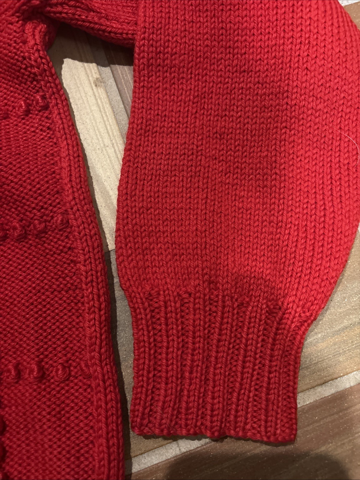 44 Vintage Handknits of New Zealand Wool Cardigan Sweater S Sheep
