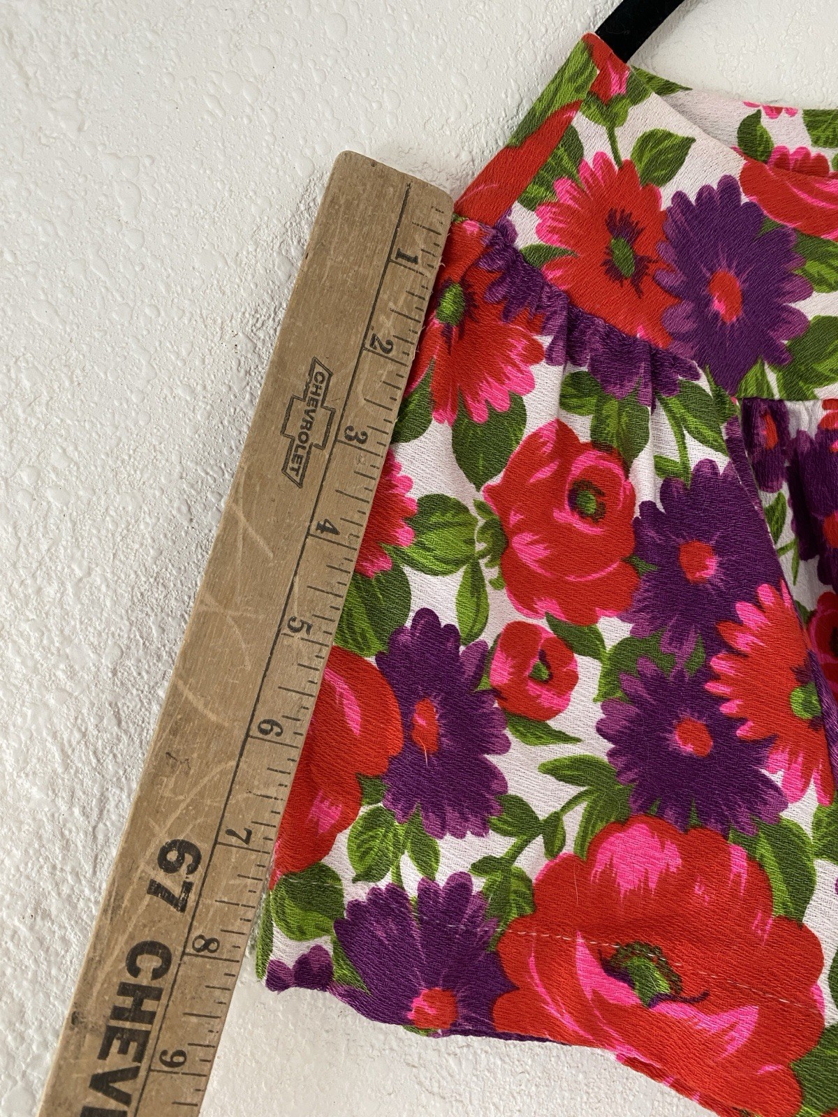 Vintage 60s 70s Hawaiian Barkcloth Muumuu Pink Purple Floral Maxi Shift Pockets