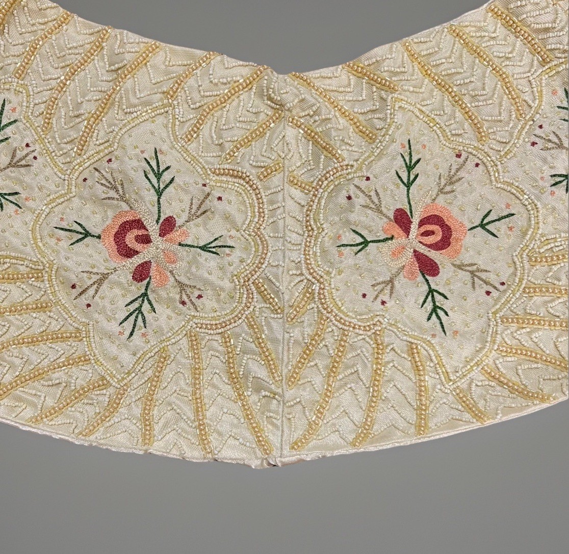 Rare WAYNE M KLESKI Artist Beaded Sash Top Wrap Embroidered Beaded Art