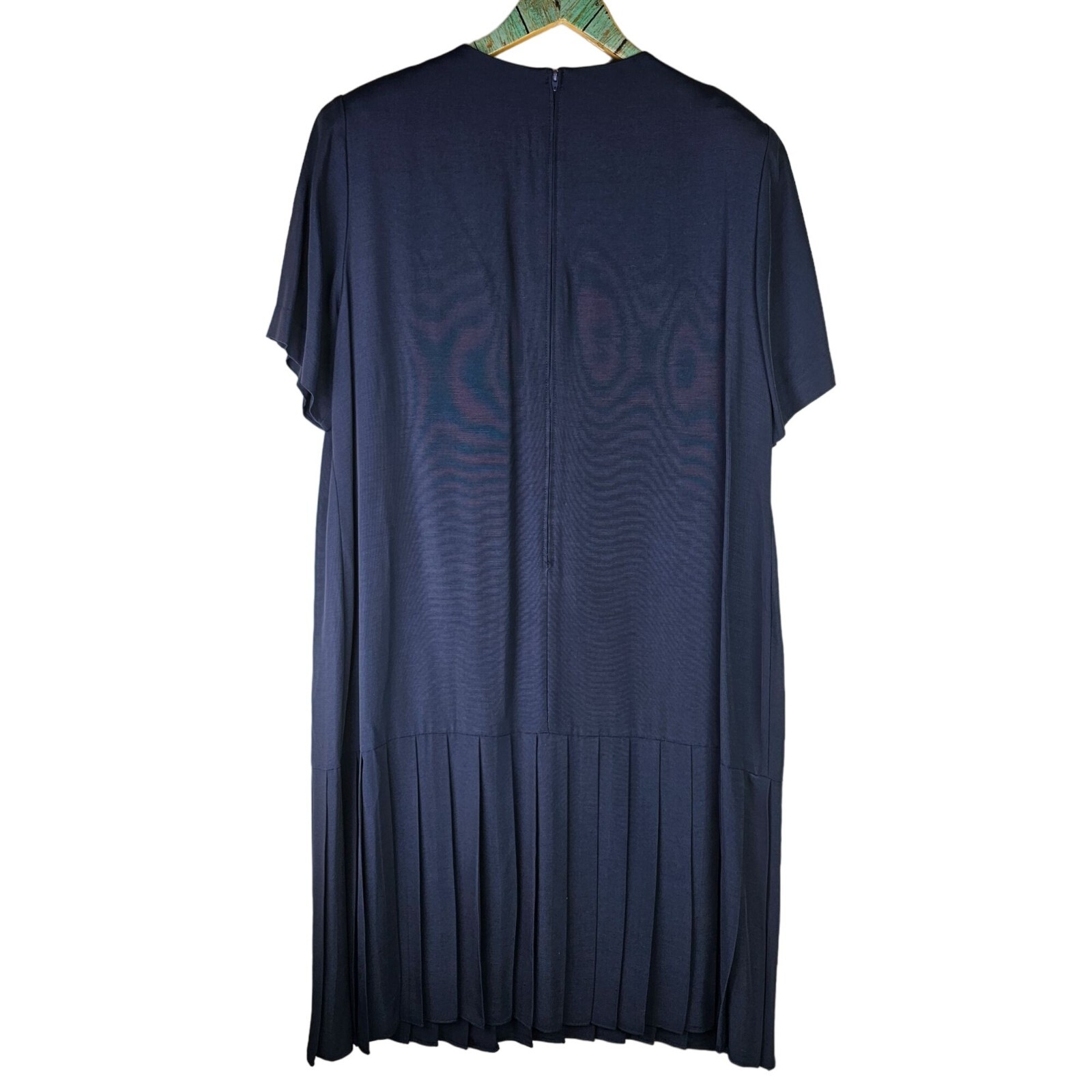 Vintage 90’s S.L. Fashions Crested Pocket Button Pleated Drop Waist Dress, 18WP