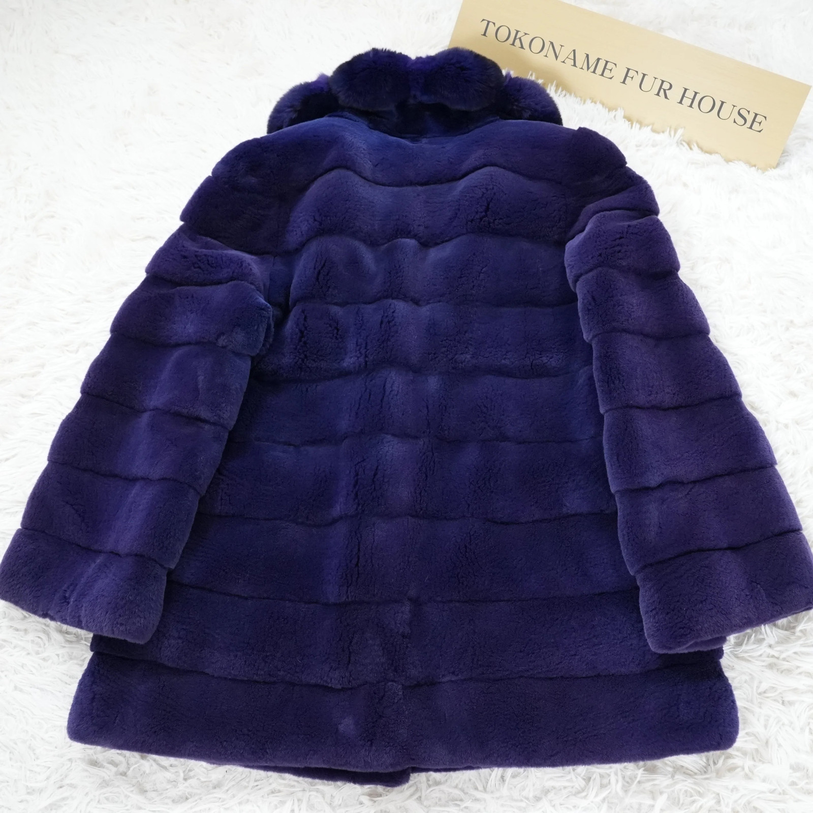 Shaved Mink Chinchilla Trim Fur Jacket Purple Dyed GRES Paris – Genuine Vinta…