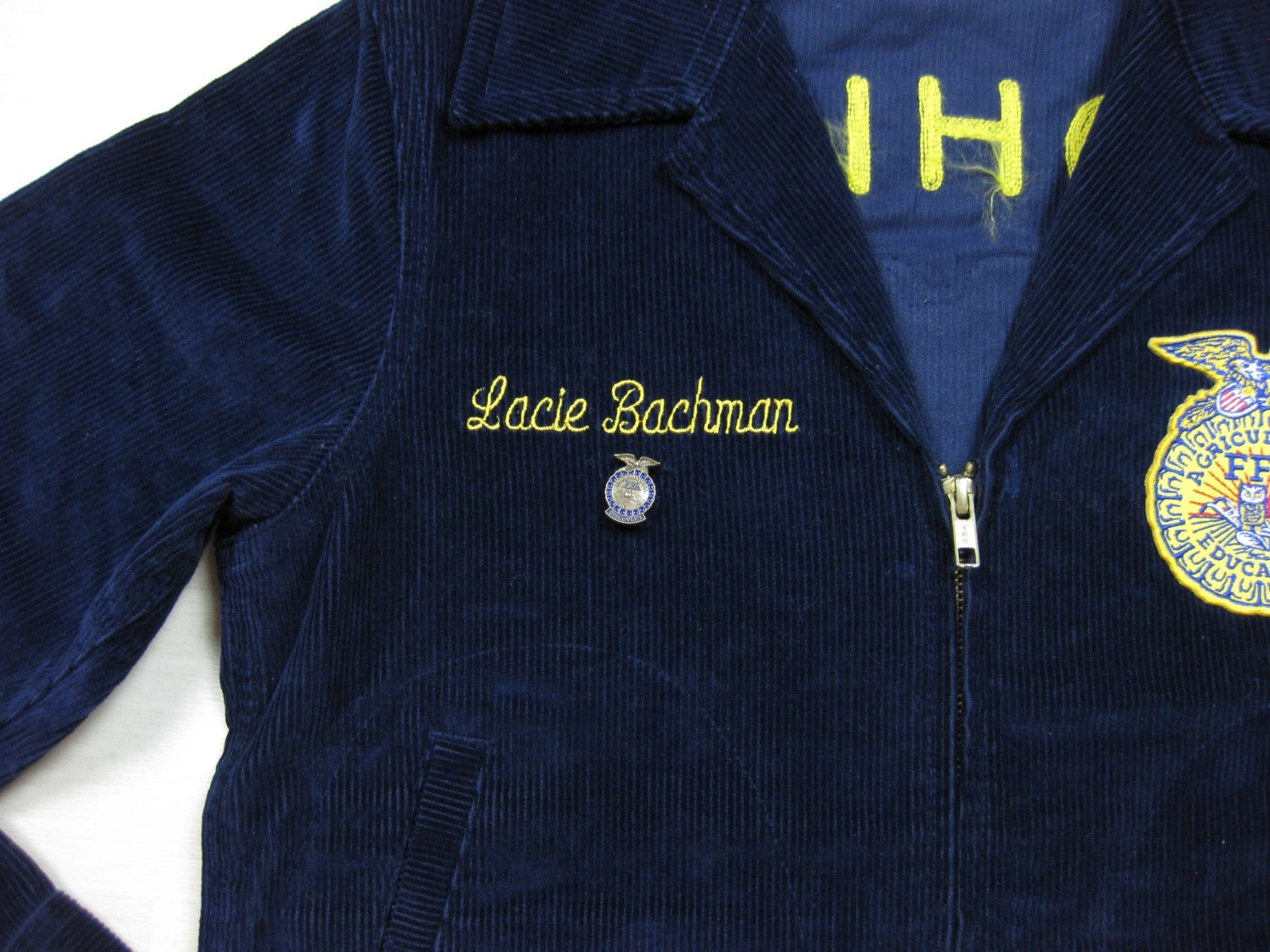 Y2K FFA Corduroy Jacket Women’s (32) Future Farmers of America Ohio Agriculture