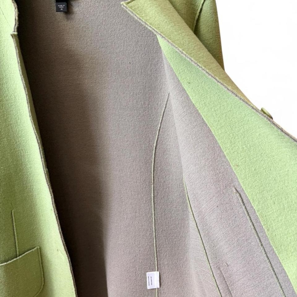 Vintage Eileen Fisher Light Olive Green Wool Jacket