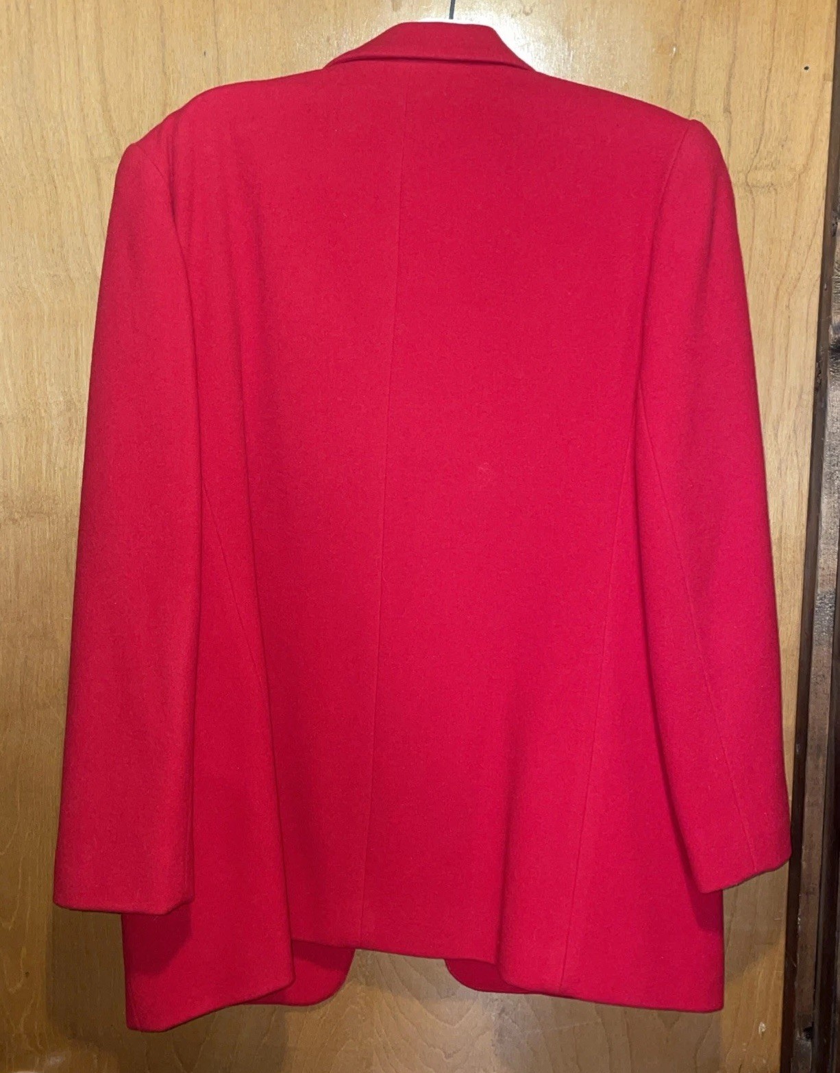 Harve Bernard By Bernard Holtzman Ladies 14 Wool Nylon Cashmere Blazer Red