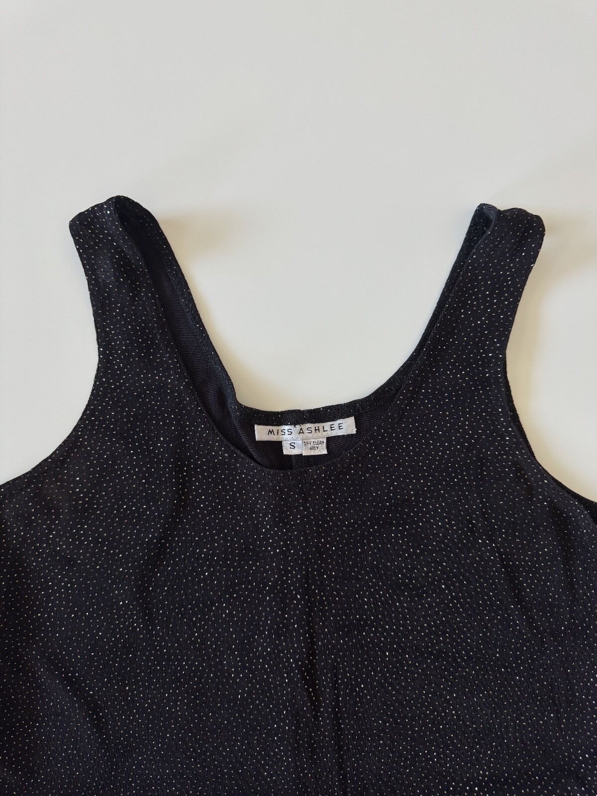 Vintage Little Black Dress Miss Ashlee Mini Dress Sleeveless Size Small