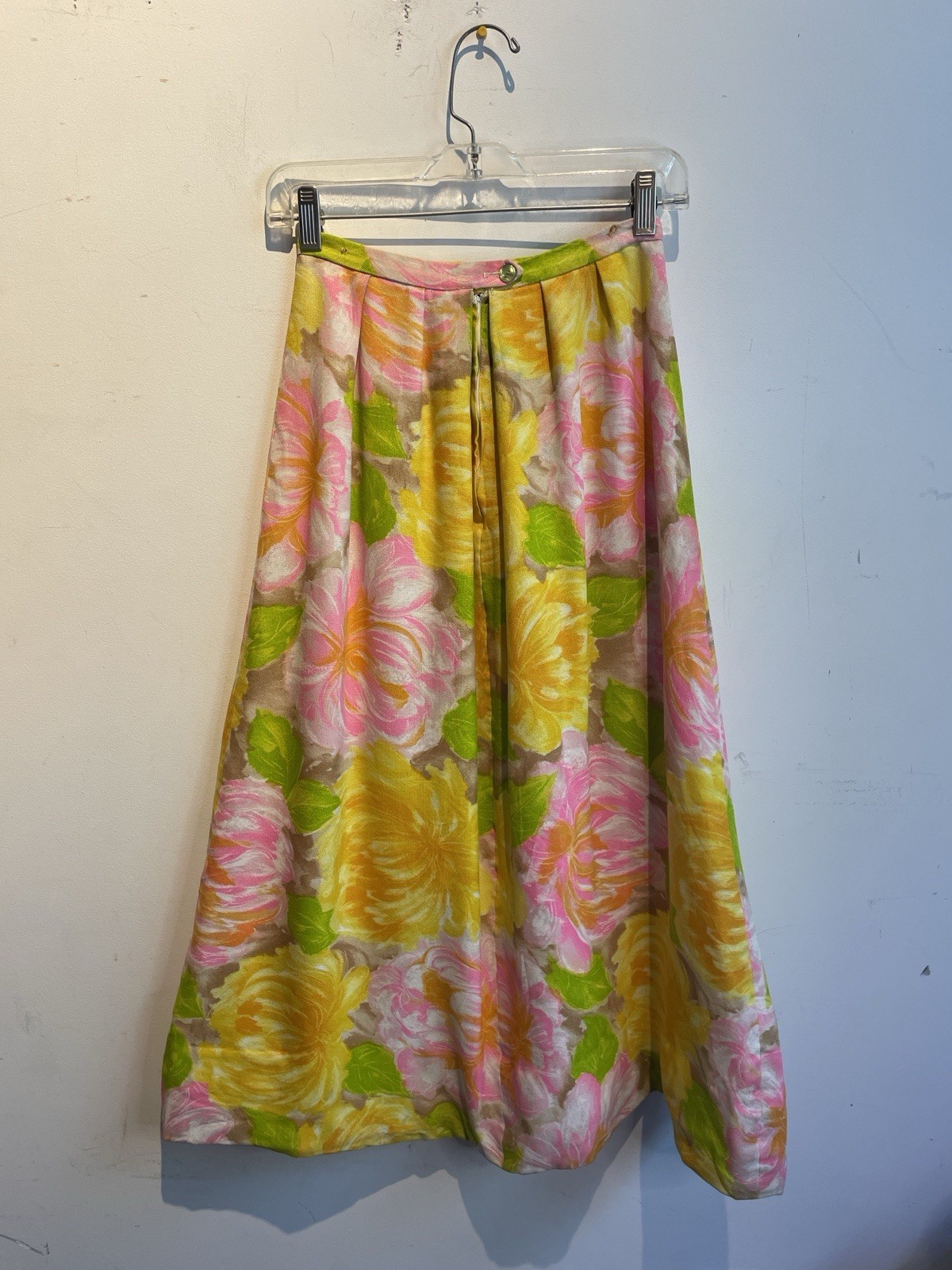 Alex Colman California Floral skirt in vibrant colors XS 70s