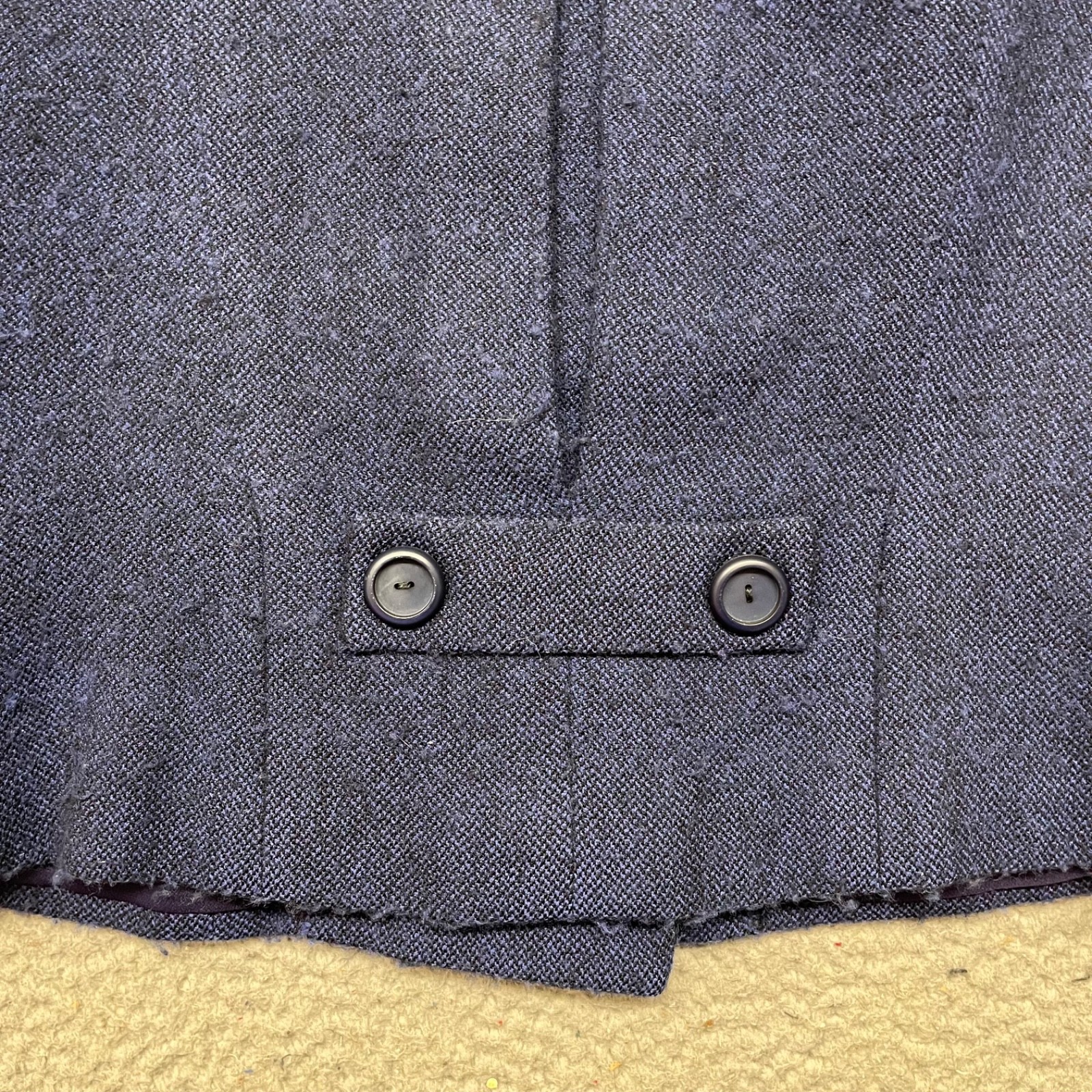 Vtg Zelinka Matlick Jacket Womens S Blue Forstmann Virgin Wool Fur Old Hollywood