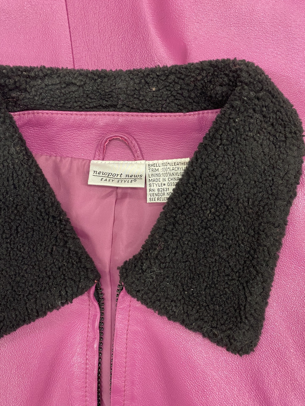 Vtg Vintage 1980s 80s Oversized New Wave Minimal Mauve Leather Coat Dress