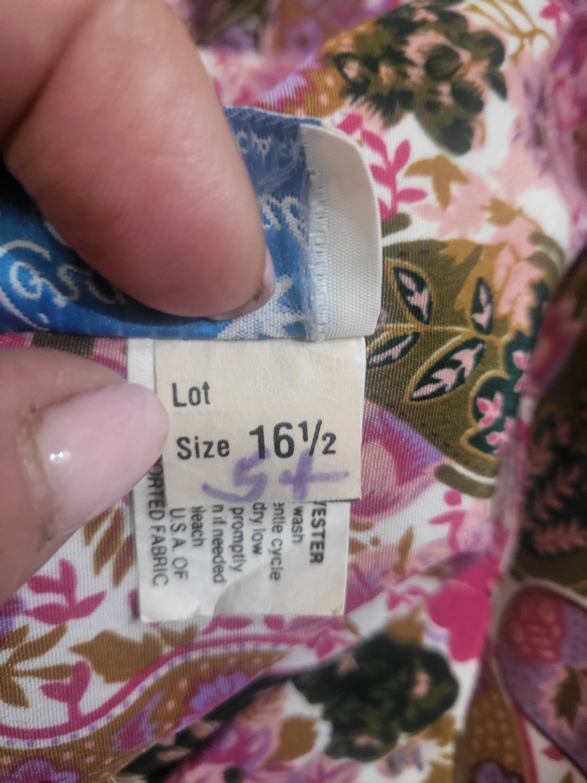 Vintage Loraz Original Pleated Floral Dress Size L (16) Belt + Shoulder Pads