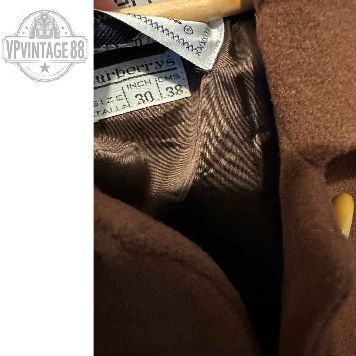 Vintage Burberry Prorsum Brown Cashmere Wool Winter Women’s Trench Coat