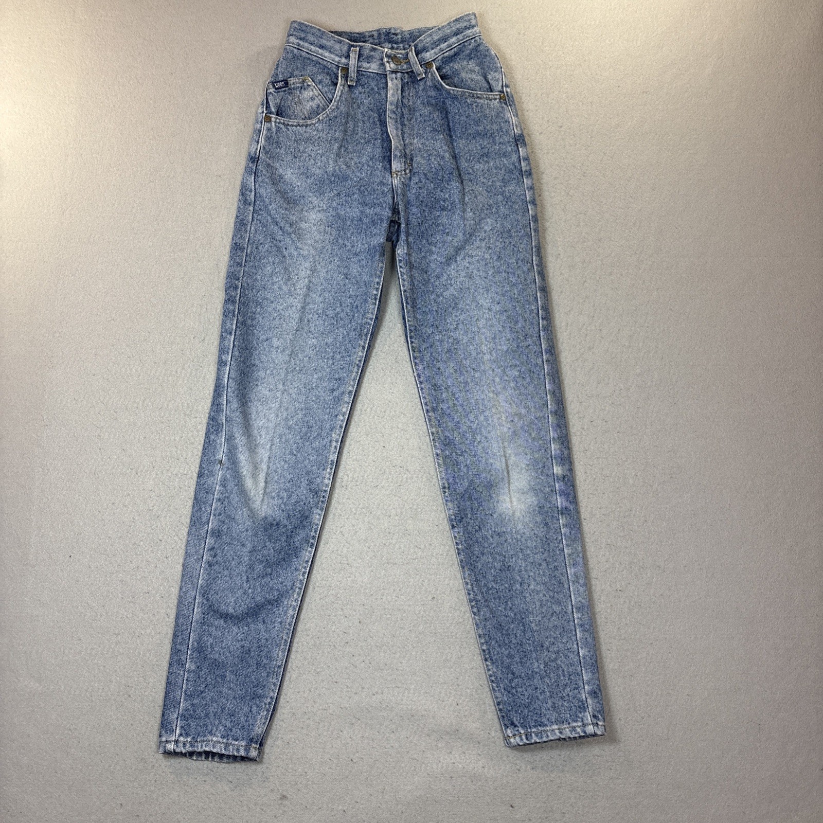 Y2K 90’s Lee High Waisted Mom Jean Made in the USA Tapered Leg Sz 5 100% Cotton