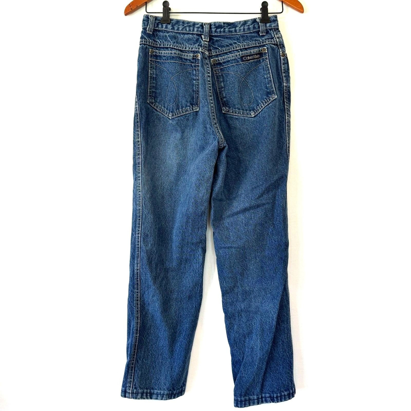 Calvin Klein Vintage Jeans High Rise Straight Leg Classic 100% Cotton