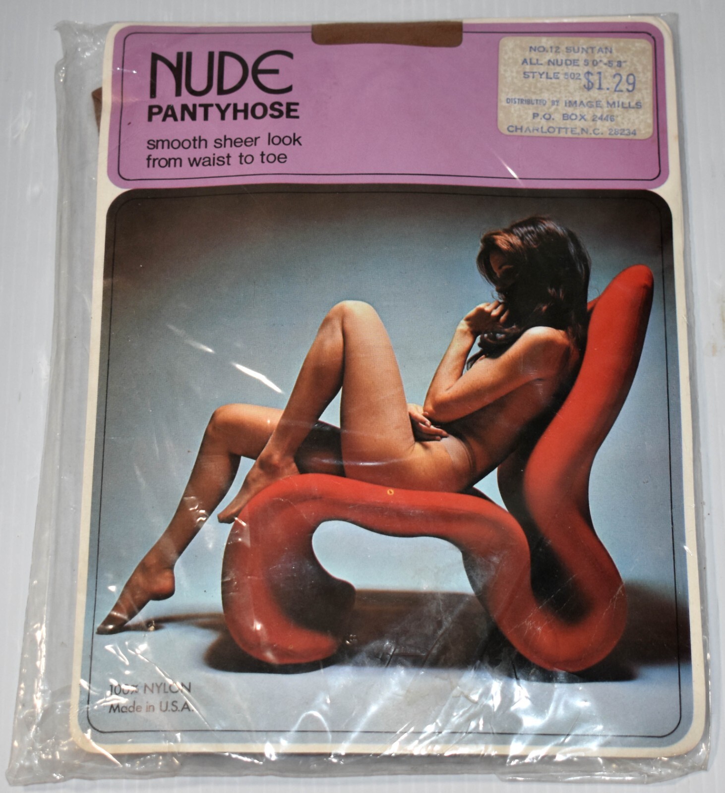 Vintage NOS NEW 60’s-70’s Ladies OSFA 100% Nylon Panty Hose Great Image!! USA