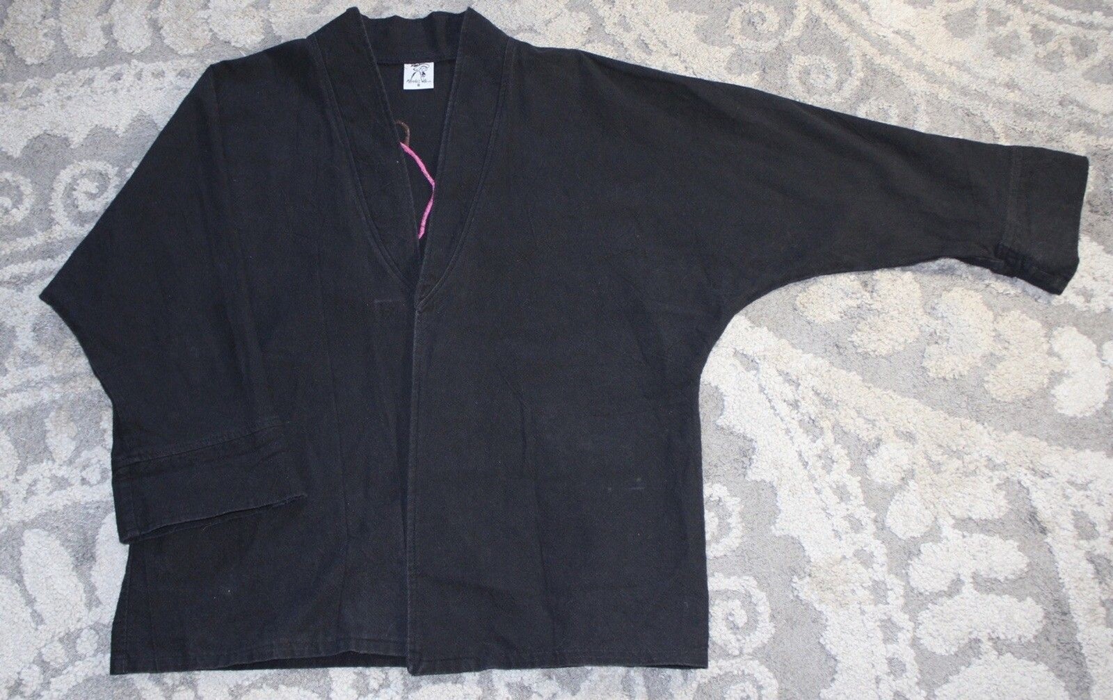 Alfredos Wife Black Cardigan Style Embroidered Western Themed Cactus Whimsical