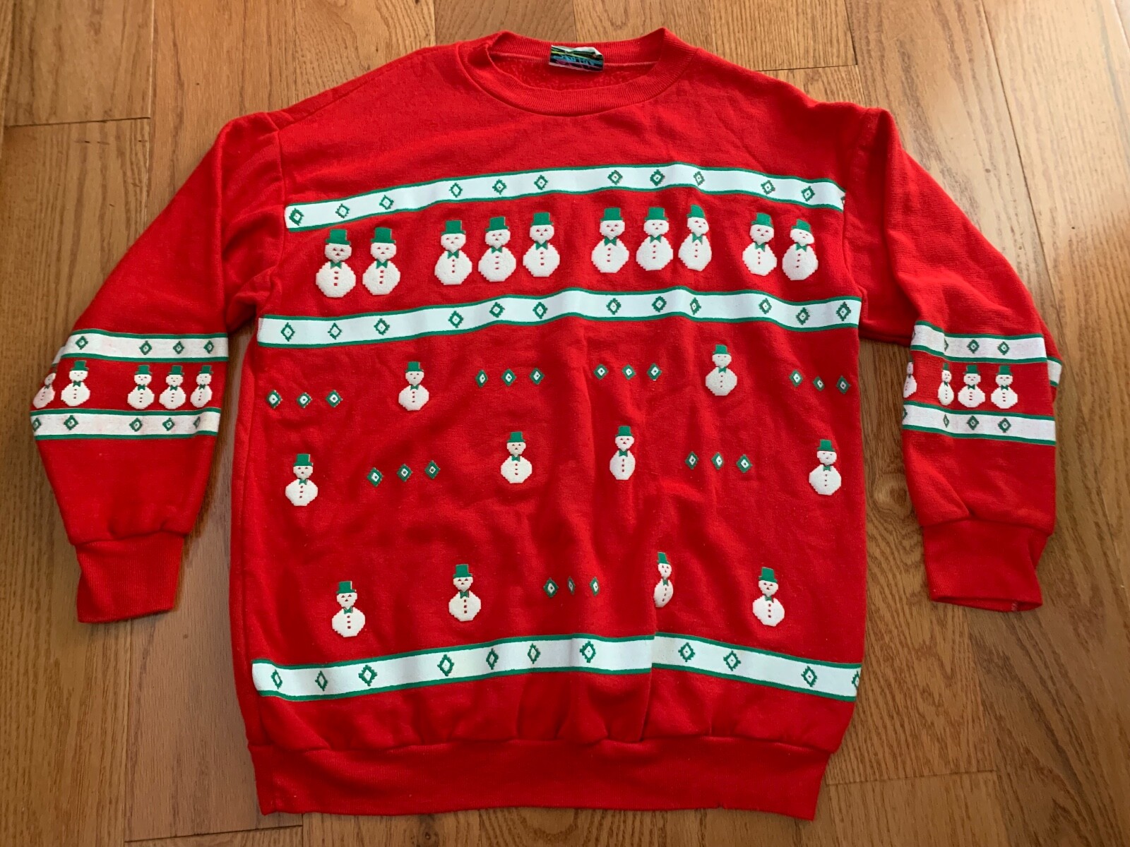 Holiday Ugly Christmas Snowman Graphic Sky Lite Sweatshirt Women’s