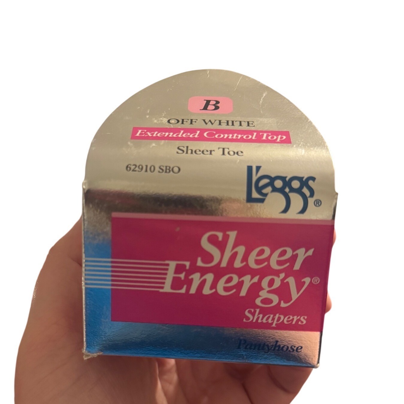 L’eggs Vintage Sheer Energy Shapers Pantyhose Off White Extended Control Top