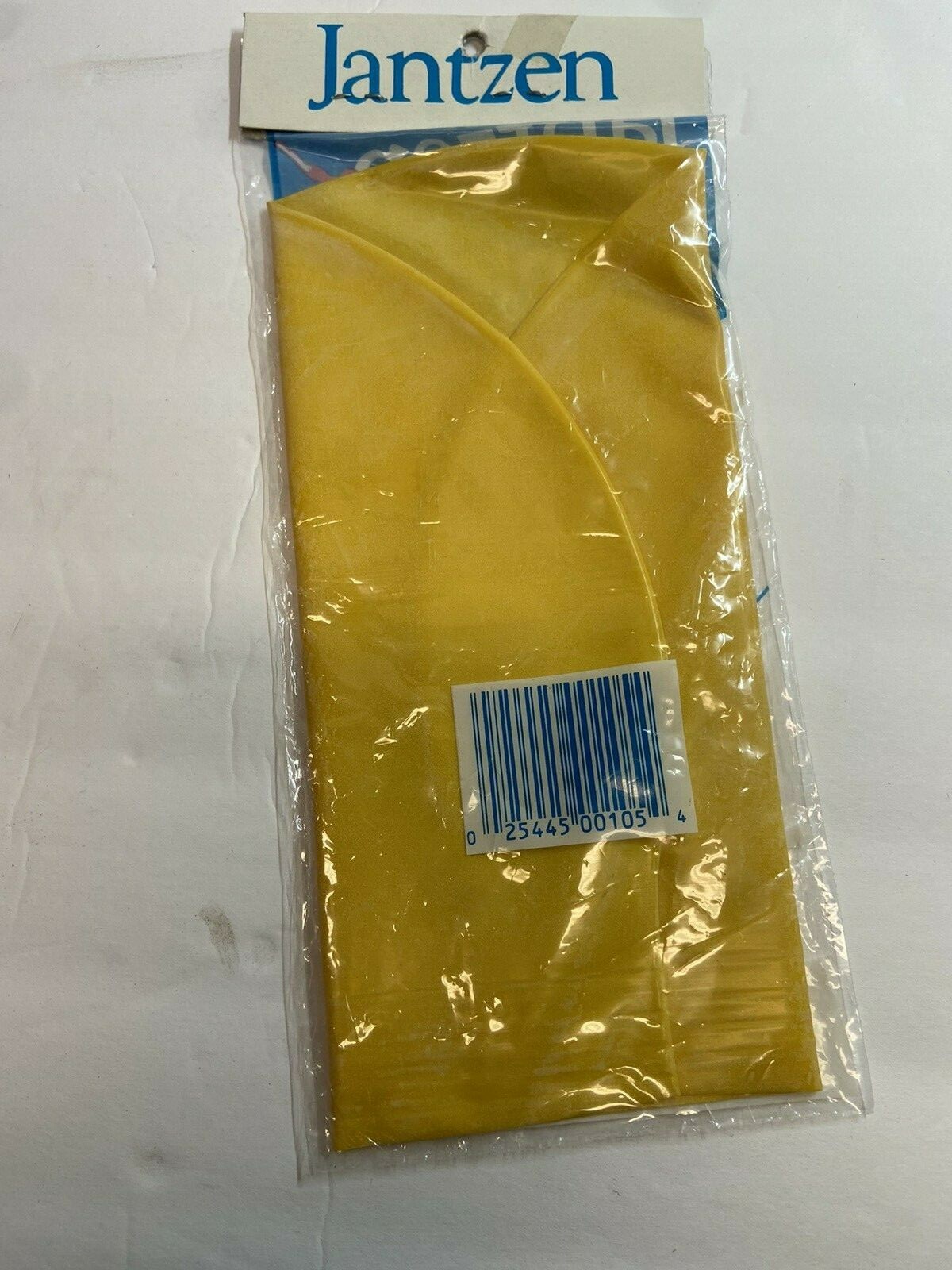 New old stock Vintage Jantzen Ladies yellow Latex Swim Pool Cap unopened NOS